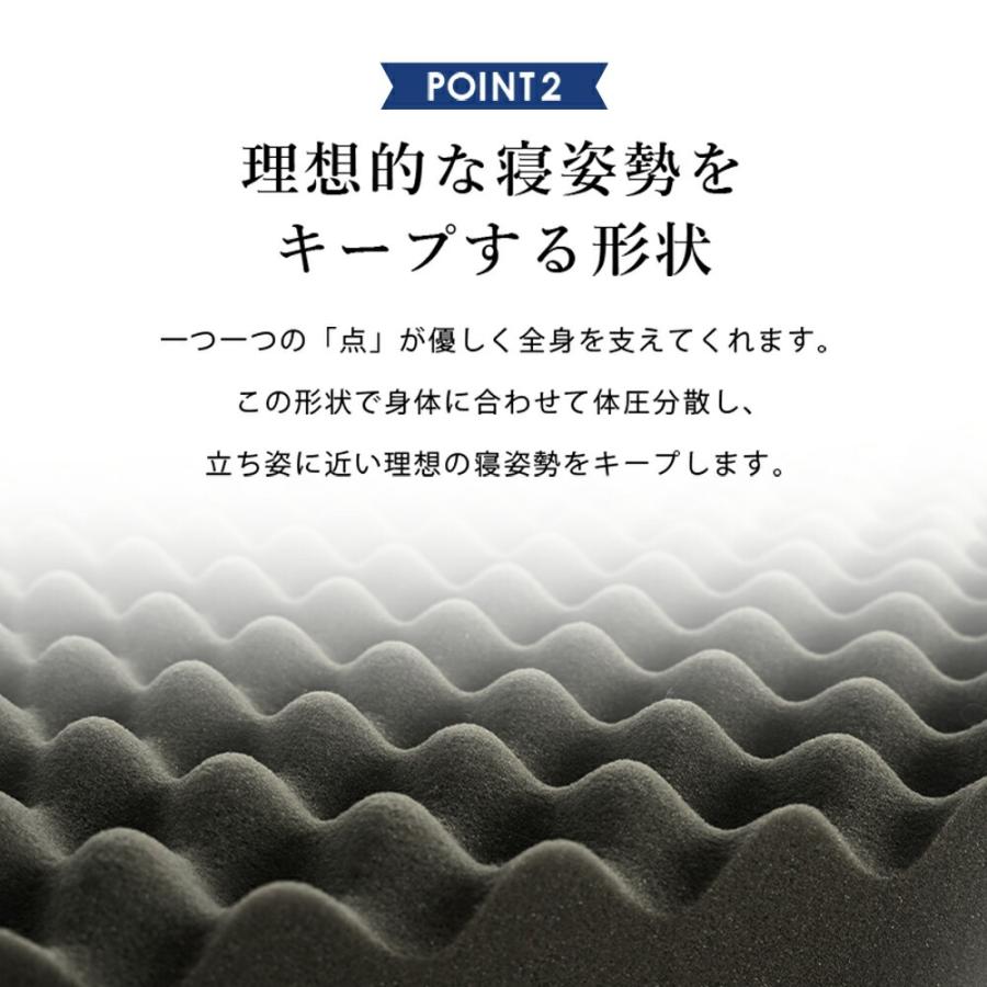 マットレス シングル 高反発 日本製 三つ折り 8cm ハードタイプ 体圧