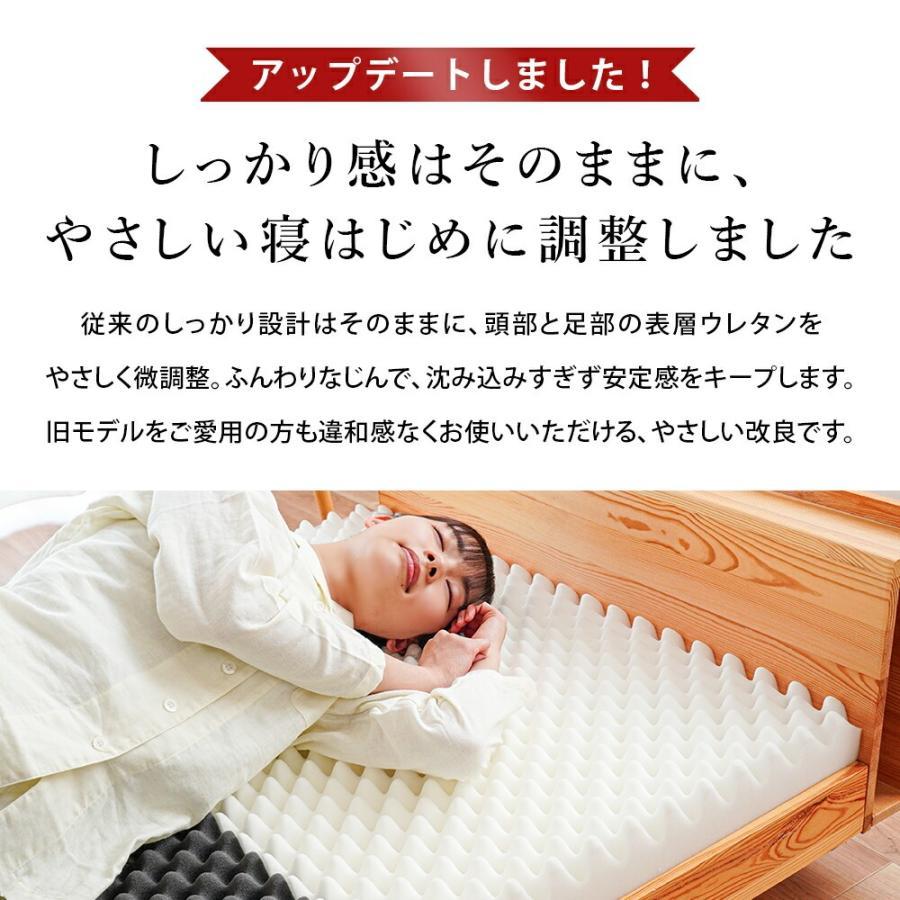 マットレス シングル 高反発 日本製 三つ折り 8cm 硬め プロファイル
