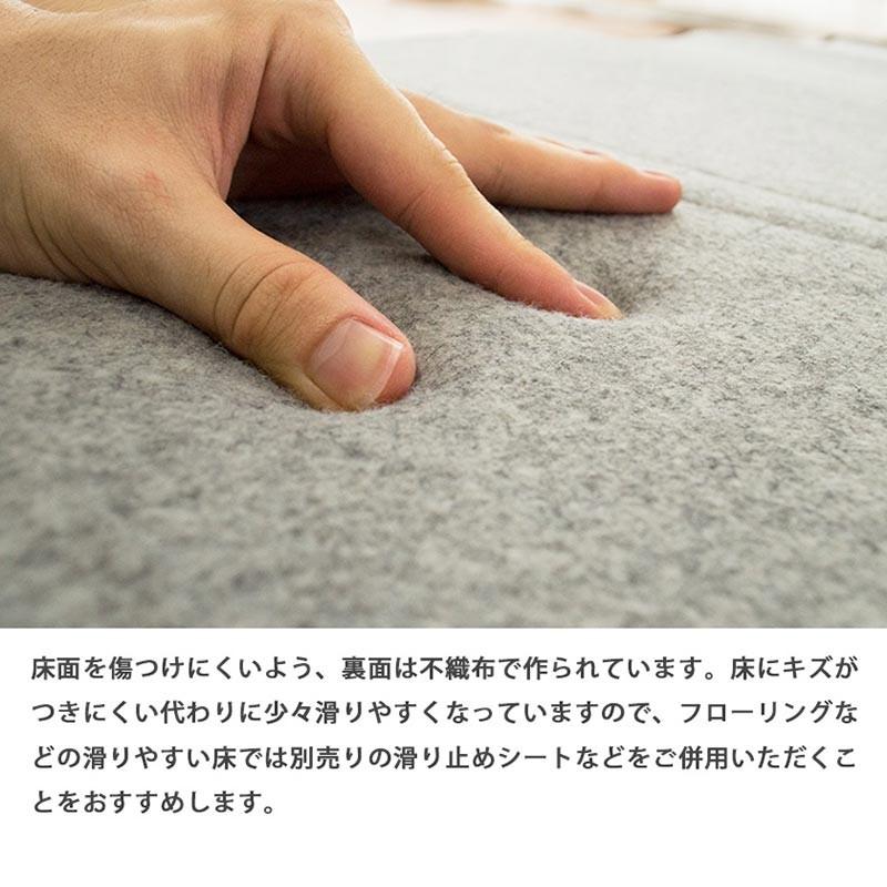 い草ラグ 2畳 191×191cm 涼感 夏用 ウレタン入り 厚手 防音カーペット ふんわり与那国｜futon｜04