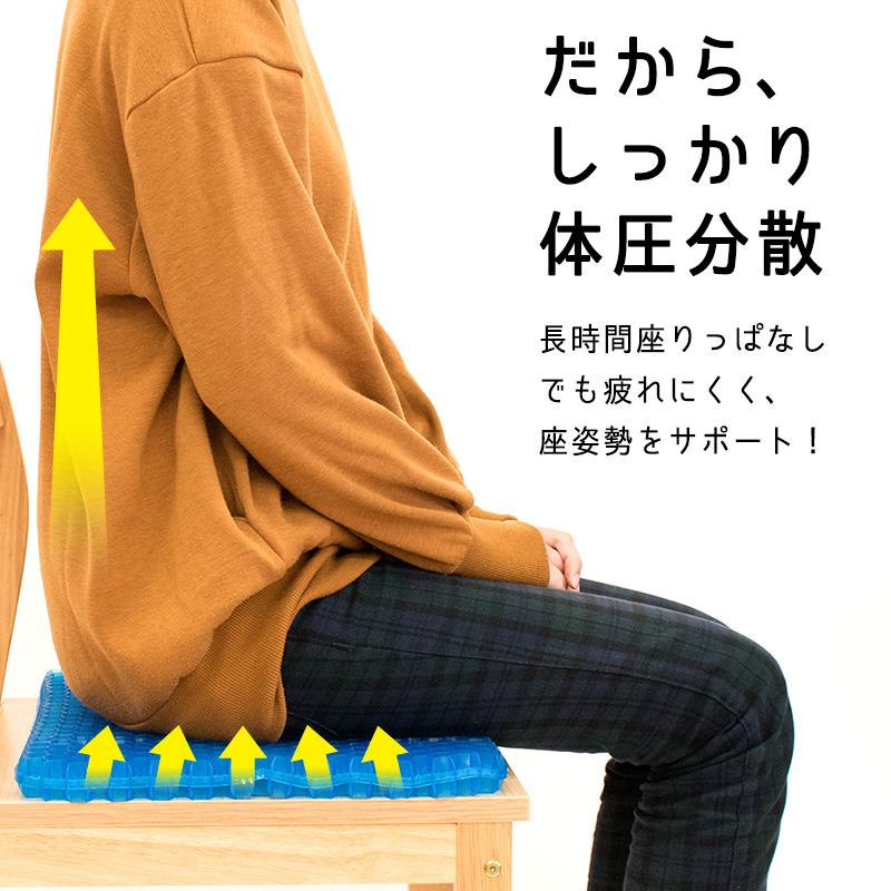 ゲルクッション ジェルクッション シートクッション ZERO Gravity ゼログラビティ デラックス 極厚 4.5cm 座布団 カバー付き |  | 02