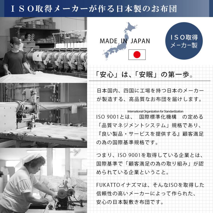 布団セット シングル 日本製 洗える合繊掛け布団 体圧分散ボリューム極厚4層 敷き布団 2点セット 組布団 FUKATTO イナズマ set |  | 18