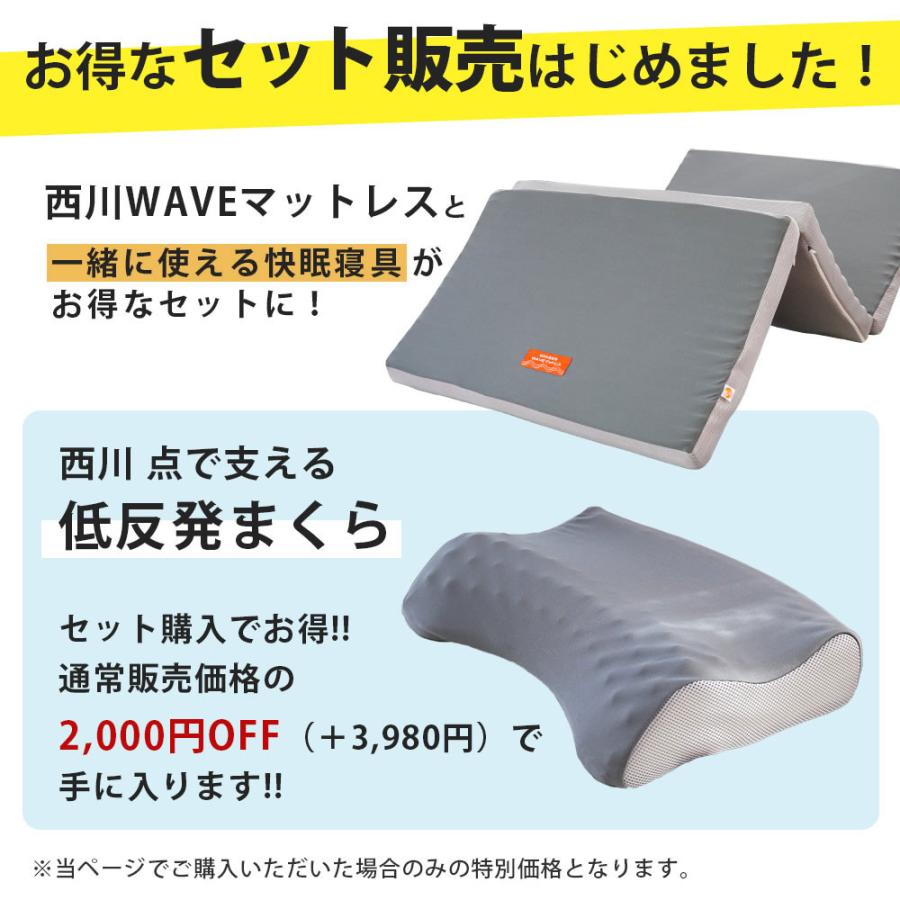 西川（nishikawa） 高反発マットレス シングル 三つ折り 厚み8cm