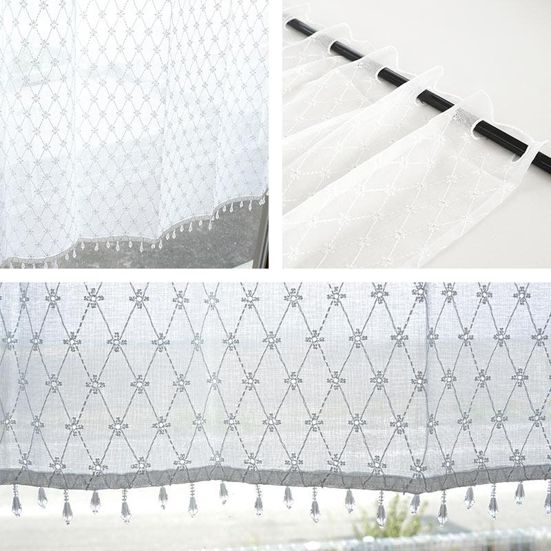 カーテン 縦226✖︎横70 オーダーカーテン UVカット率 90% ミラーレースカーテン ホワイト 幅