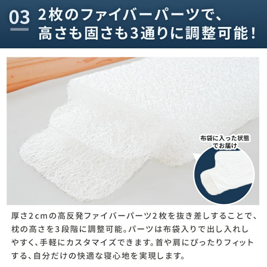 プレミアム ホワイト 枕 取扱説明書付き 洗える 枕 高反発 ピロー ドーナツタイプ 30×50 ライズ ゼログラビティ
