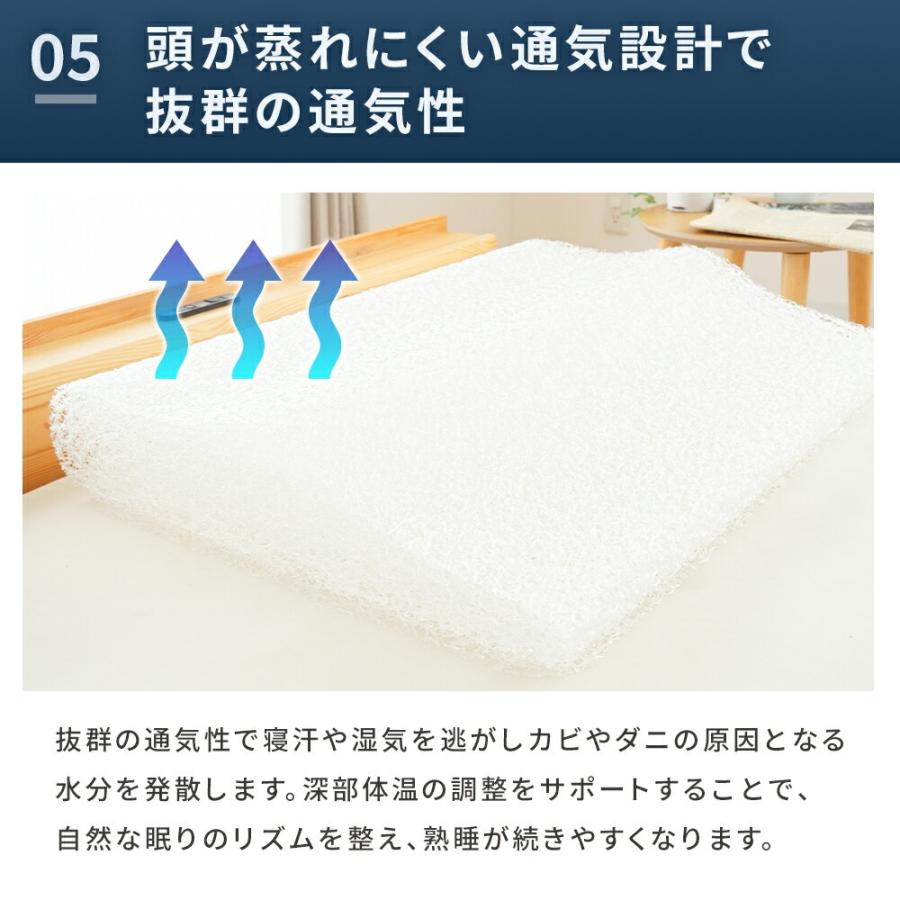 洗える 枕 高反発 ピロー ウェーブ型 50×70 ライズ ゼログラビティ
