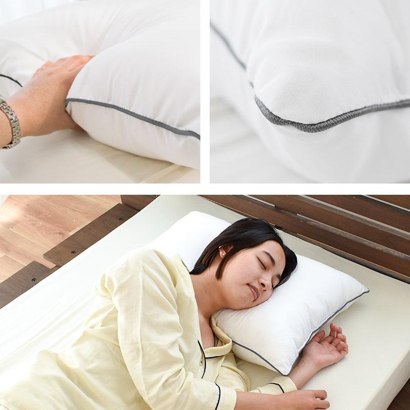 昭和西川 ホテル枕 43×63cm ホテル仕様 まくら 肩こり 洗える 2層式