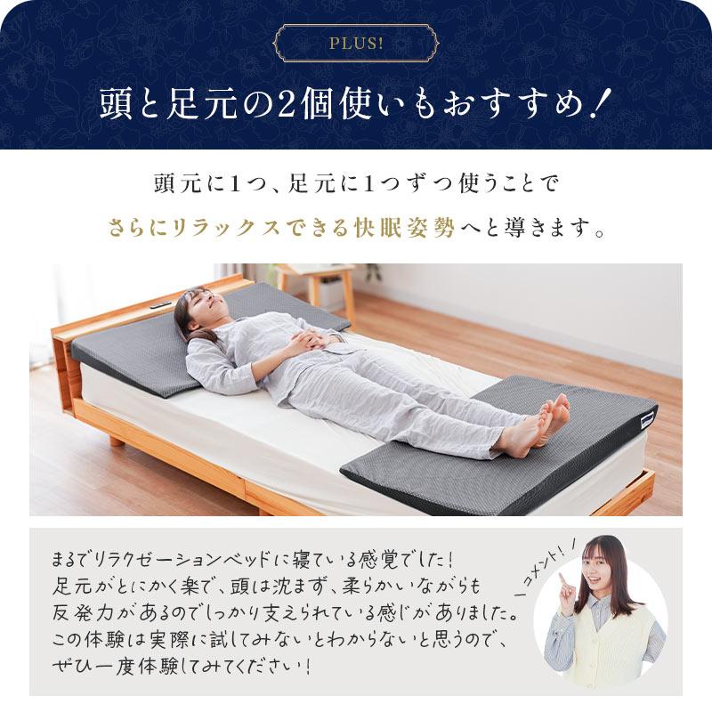 なだらか傾斜枕 低反発枕 幅100cm 日本製 低反発ウレタン 大きい 枕