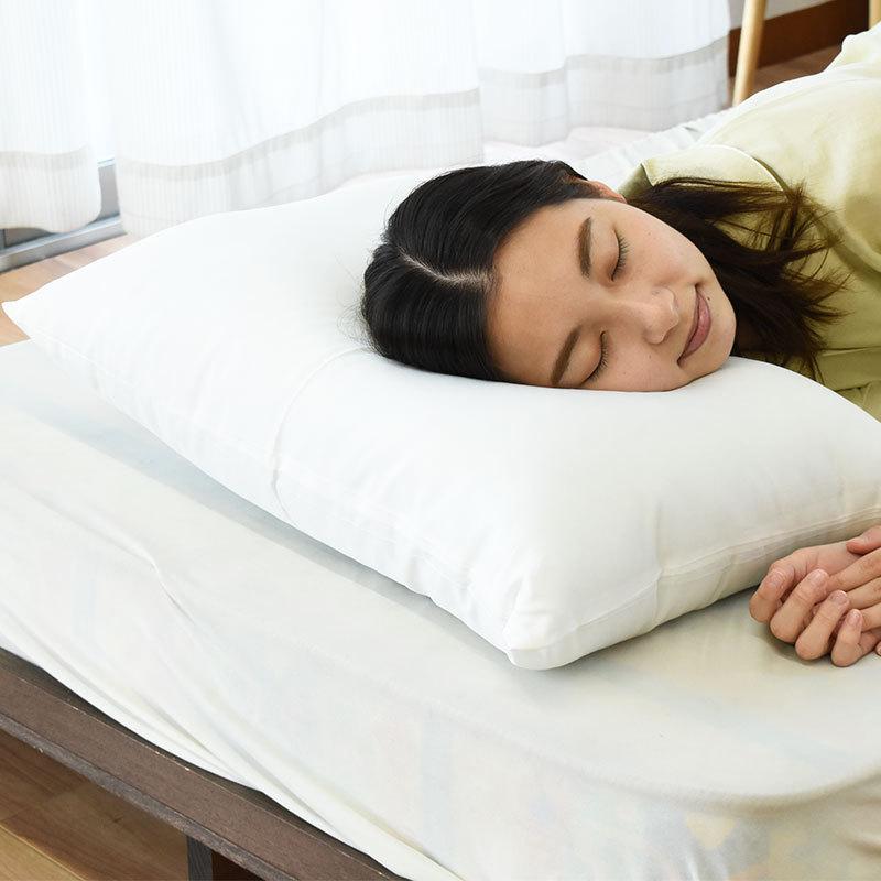 枕 まくら マクラ 洗える枕 半パイプ枕 43×63cm 日本製 ポリエチレン