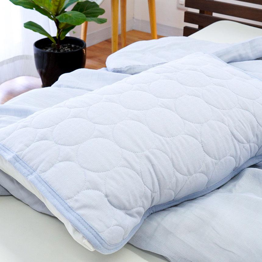 西川 枕パッド 43×63cm用 綿100％ 2重ガーゼ 無地 枕カバー 洗える ピローパッド | 西川 | 14