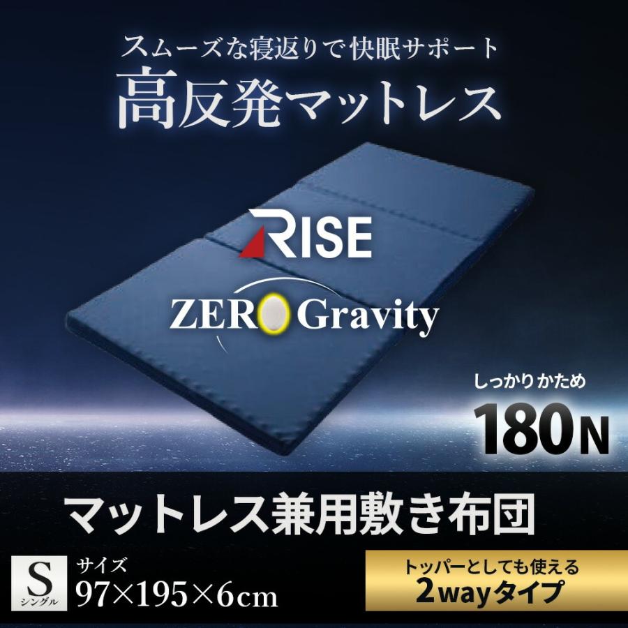 高反発 マットレス 敷布団 シングル ウレタン 三つ折り 厚み6cm 体圧 