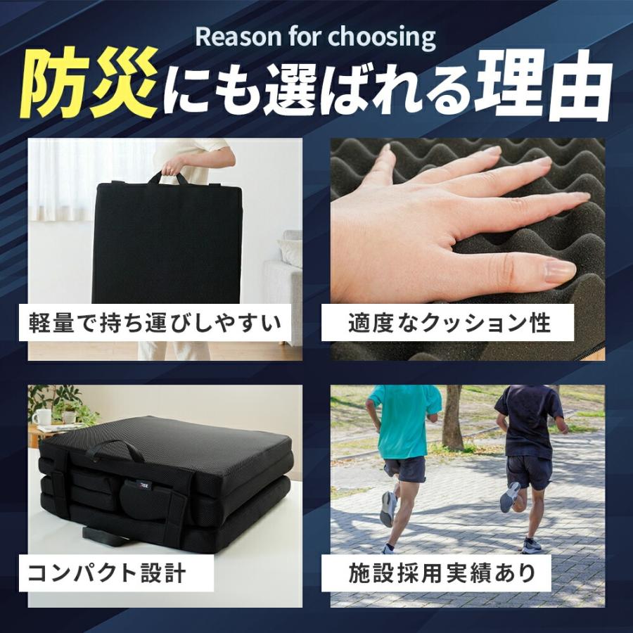 高反発 マットレス モバイルマット ウレタン 5つ折り 60×180cm 厚み5cm