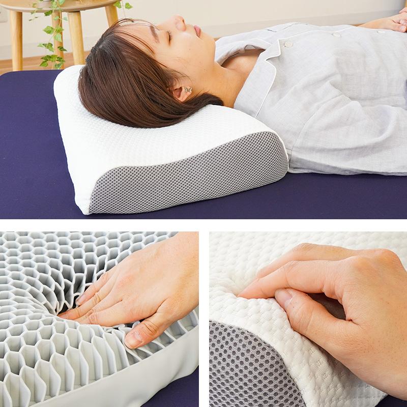 ジェル枕 抗菌 抗菌 防臭 洗える マクラ 枕カバー ２個付 人体人工学設計 ジェル枕 ゲル枕 無重力まくら GRAVITY TECH グラビティテック