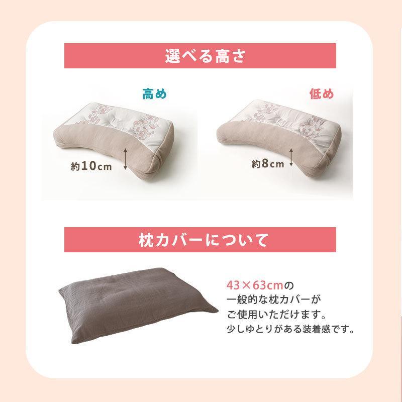 西川 横向き枕 横向き寝まくら 2個セット 洗える枕 パイプ わた