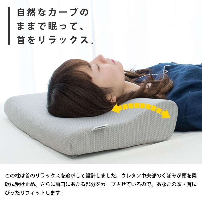 枕 まくら マクラ 低反発枕 4D de 頭を包容 ネックピロー ストレート