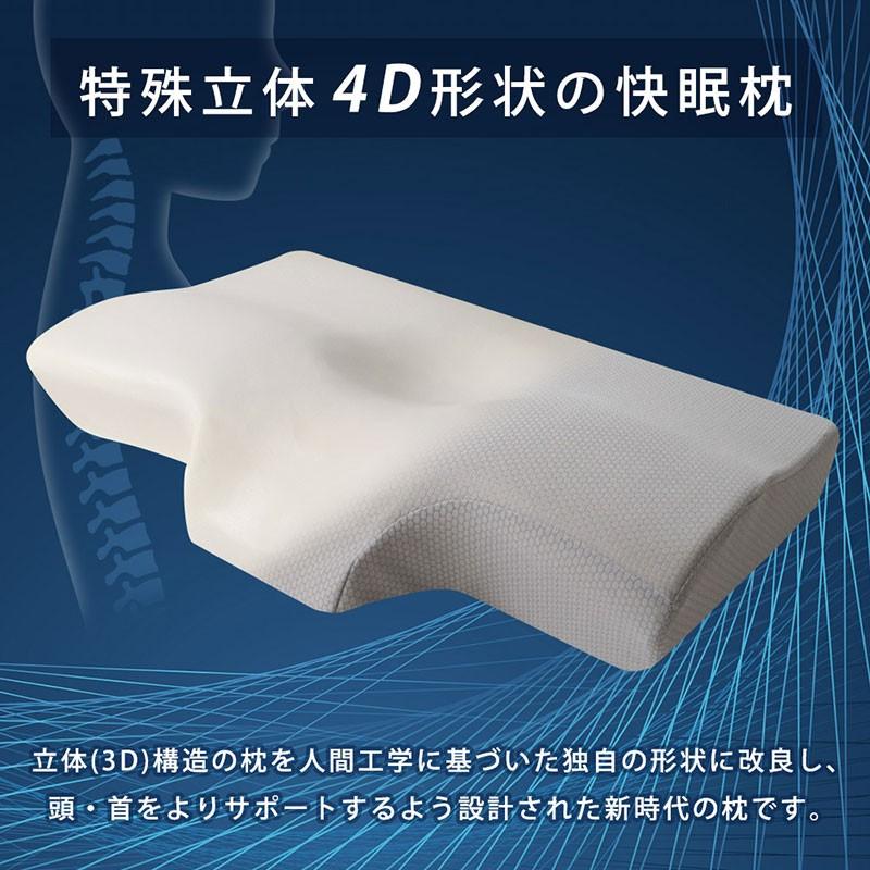 3D低反発クッションフォーム 枕 2 ベッドアンドマットレス 枕 まくら 低反発 フォーム 横向き 通気