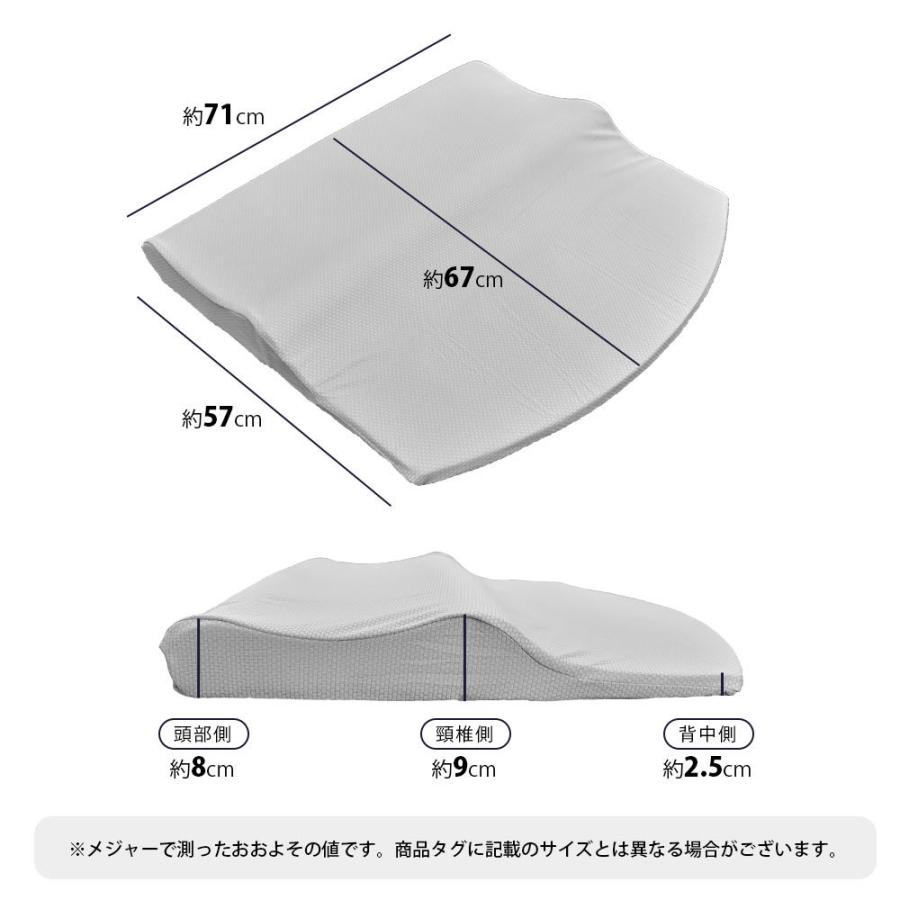 低反発枕  まくら4D de 全身を脱力 肩こり 首こり 首が痛い ネックプラスバックピロー 立体構造 頚椎サポート 快眠枕｜futon｜10