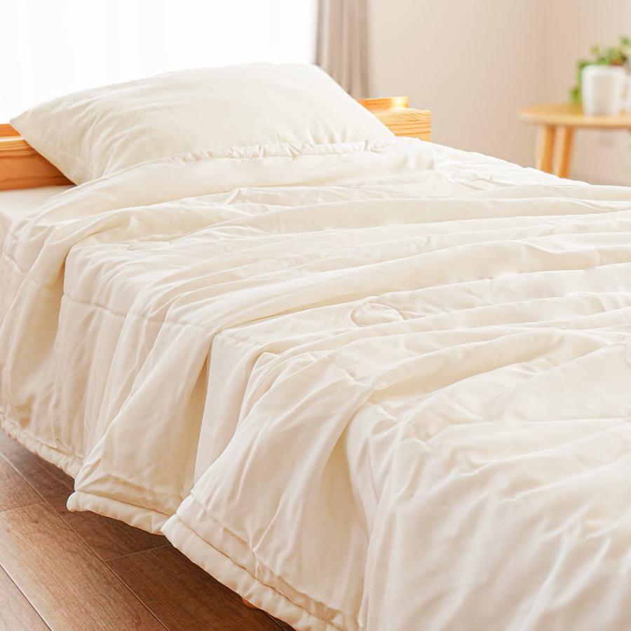 【未使用品】シルク100% 真綿肌掛け布団　シングル 真綿 絹　真綿布団　吸水 真綿布団 肌掛け布団 シングル シルク（絹）100％ 日本製 近江真綿 肌