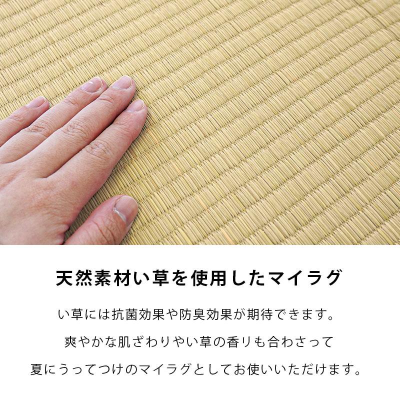 い草マイラグ ごろ寝マット 65×175cm 厚さ1.5cm 滑り止め付き 折りたたみ い草ラグ 寝ござ 長座布団 一人用 ラグマット｜futon｜09