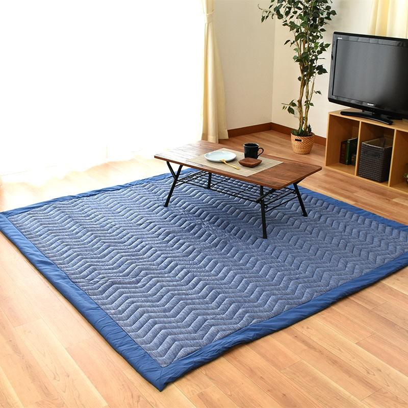 ひんやり涼感 洗えるラグ 2畳 185×185cm 夏 夏用 接触冷感 抗菌防臭