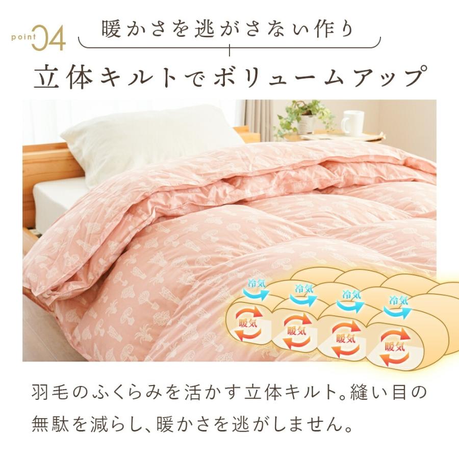羽毛布団 シングル ホワイトダウン93％ 0.25kg＋0.7kg 2枚合わせ 日本
