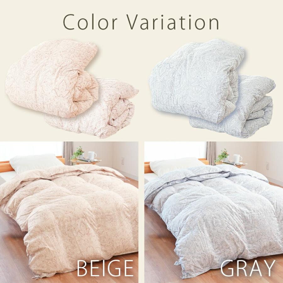 西川（nishikawa） 羽毛布団 シングル ホワイトダウン90％ 2枚合わせ