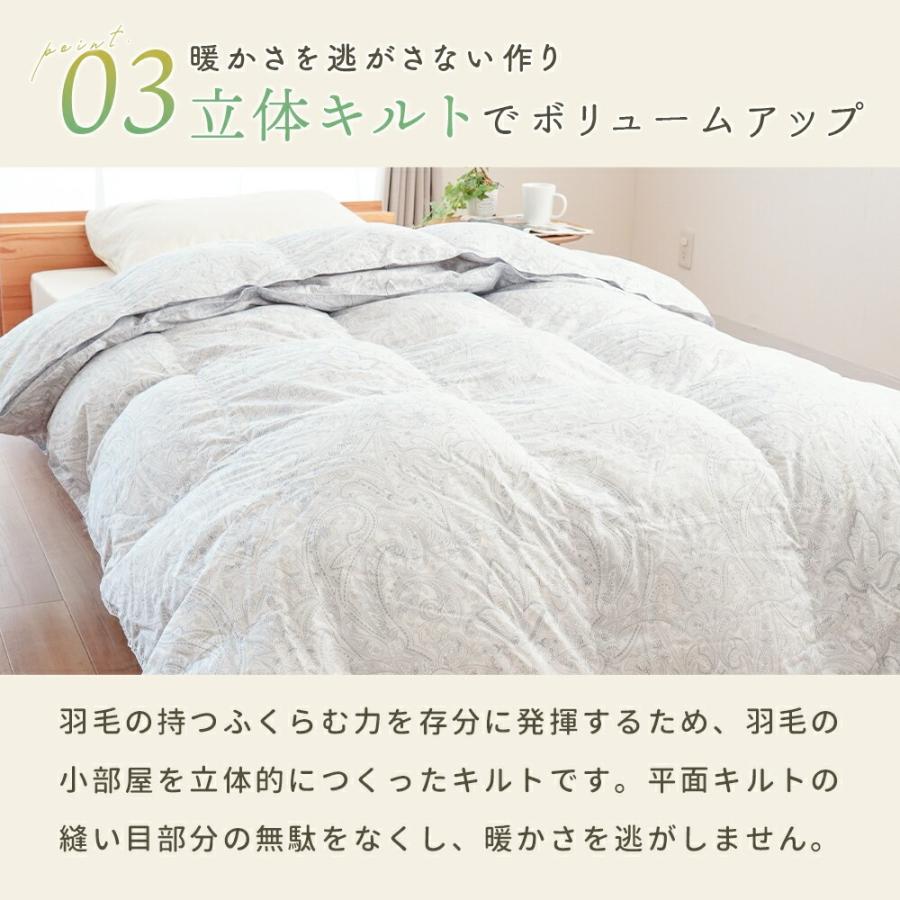 西川（nishikawa） 羽毛布団 シングル ホワイトダウン90％ 2枚合わせ