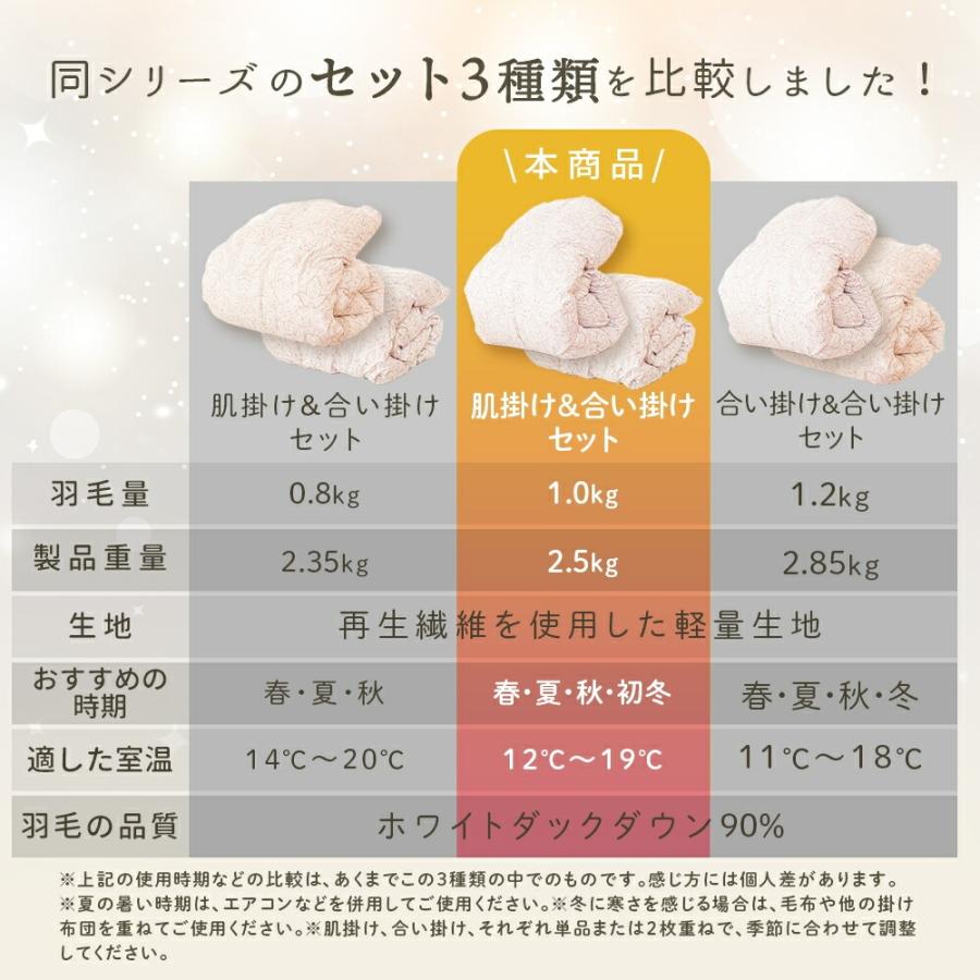 西川（nishikawa） 羽毛布団 シングル ホワイトダウン90％ 2枚合わせ