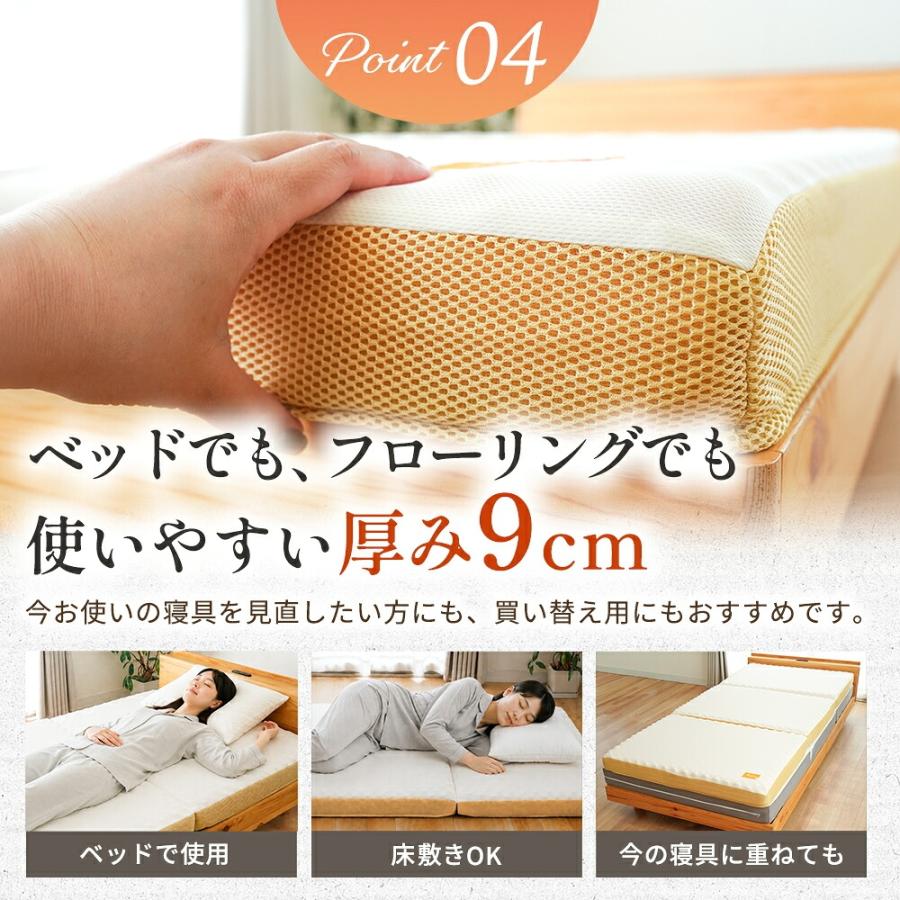 西川（nishikawa） マットレス シングル 敷布団 点で支える健康敷き