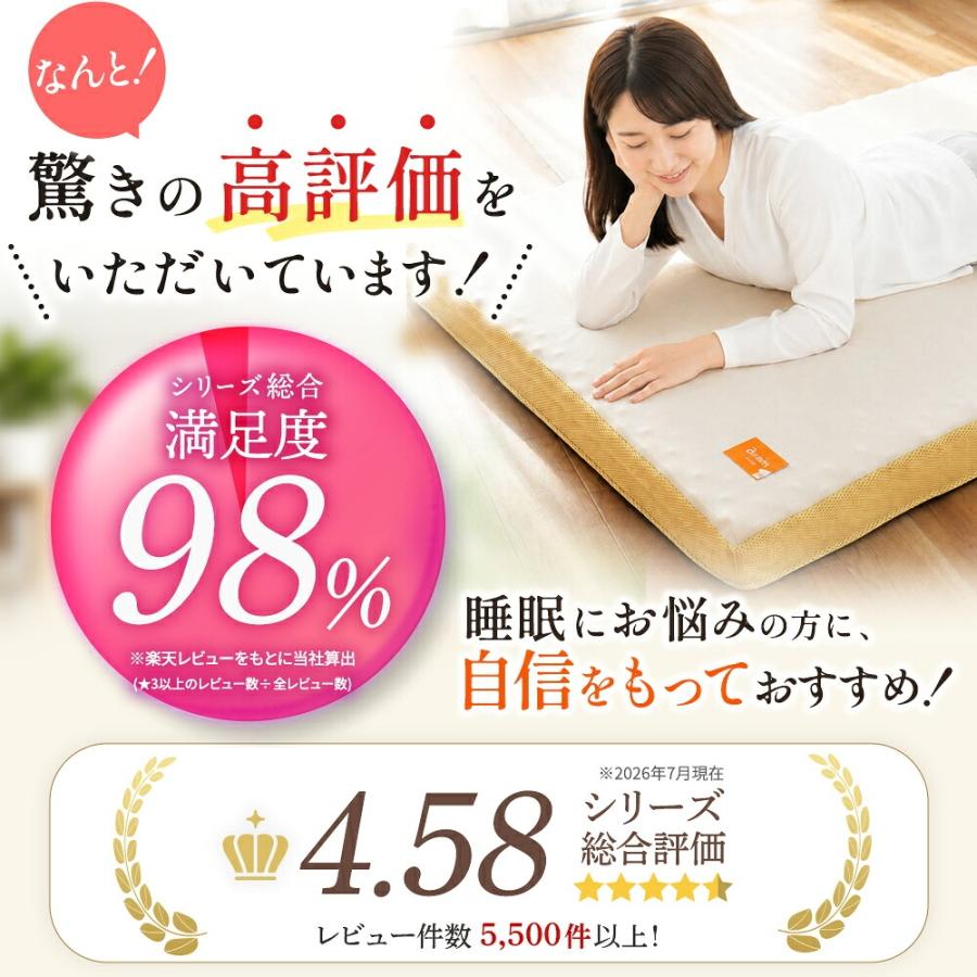 西川（nishikawa） マットレス シングル 敷布団 点で支える健康敷き