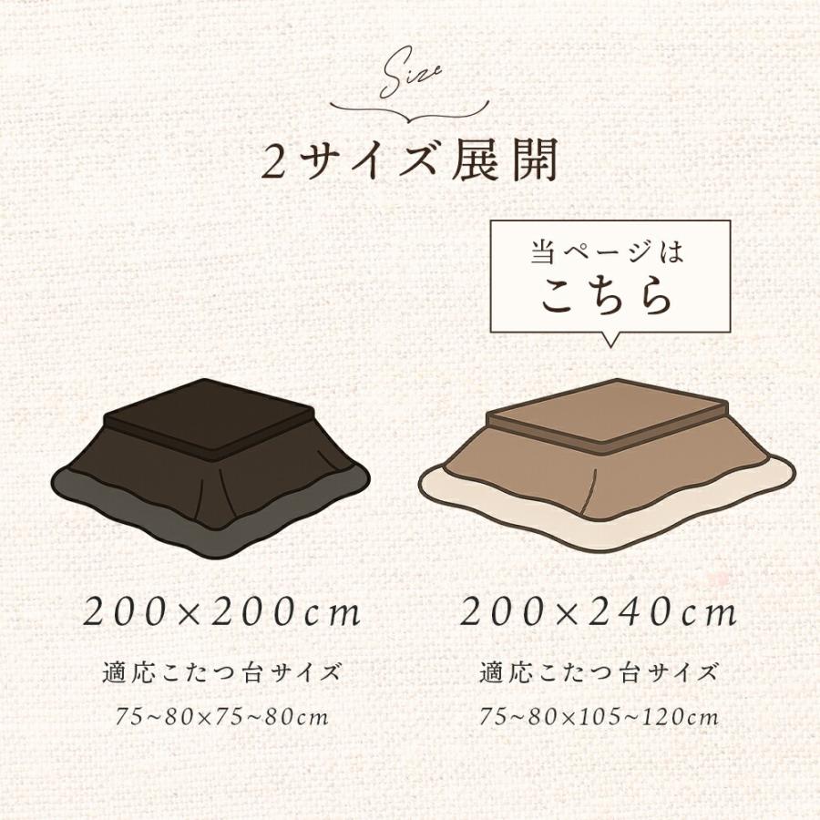 ロマンス小杉 在庫限りで半額 ロマンス こたつ布団 長方形 200×240