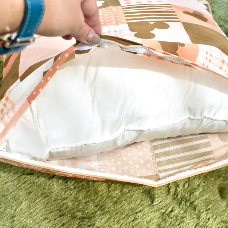 激安 訳あり品 座布団カバー ディズニー かくれんぼミッキー 銘仙判 55 59cm 2枚組 キャラクター 座ぶとんカバー ゆうメール便 おしゃれ 人気急上昇