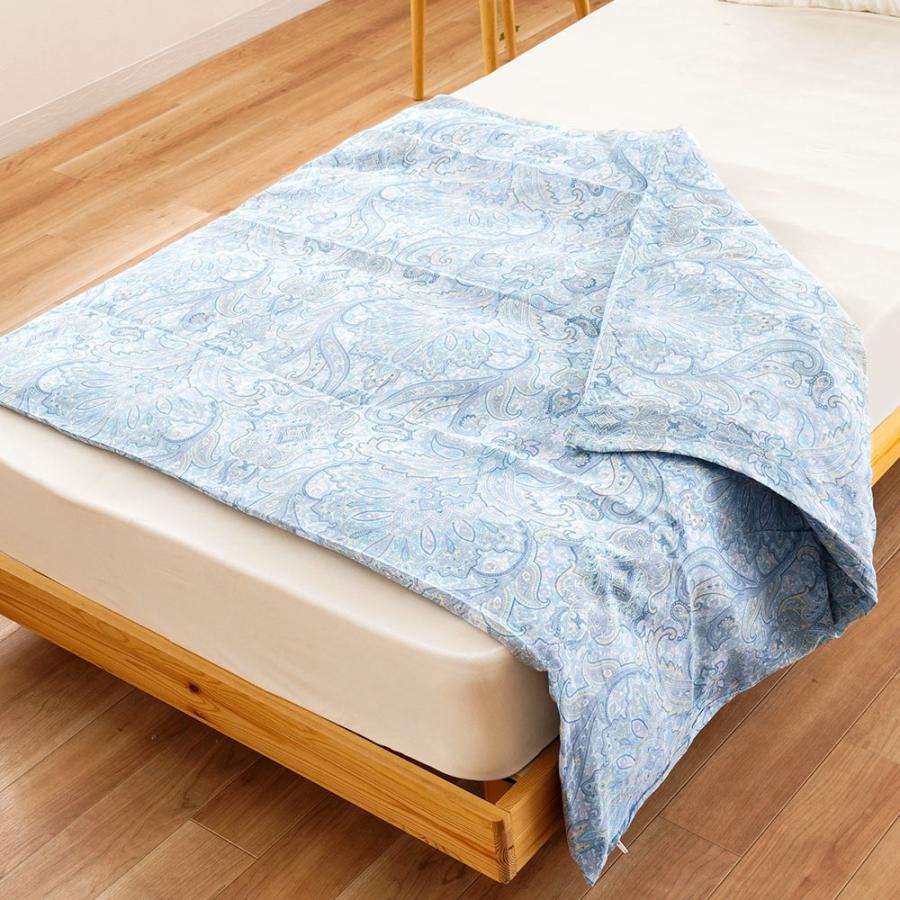 ハーフケット用カバー 150×100cm 綿100％ガーゼ ペイズリー柄 ハーフ