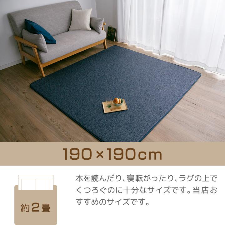 Colorsroom ラグ 冷感ラグ 厚手 3畳 おしゃれ 190×240 ひんやり 接触冷