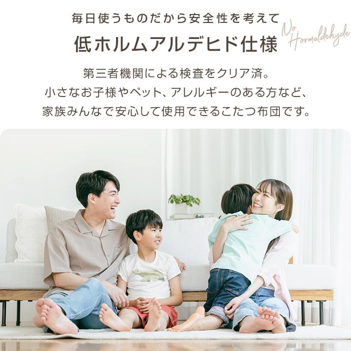 Colorsroom こたつ布団セット 正方形 掛け敷きセット 洗える
