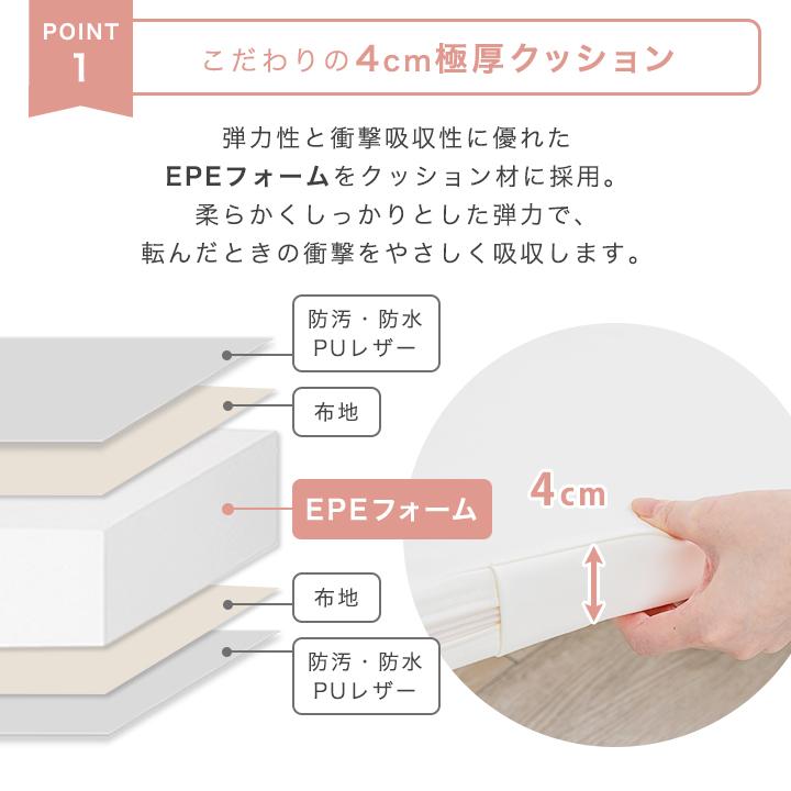 Colorsroom プレイマット 折りたたみ クッションマット ベビーマット
