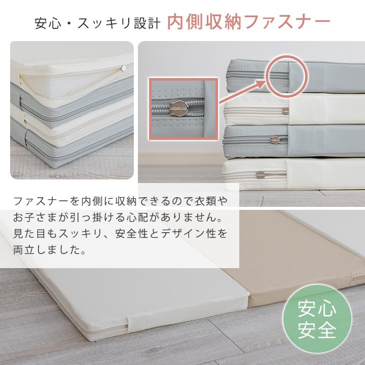 プレイマット 折りたたみ クッションマット ベビーマット フロアマット 赤ちゃん 防音マット 160×120 防音 4つ折り コンパクト 立てかけ ベビー キッズ 子供_8