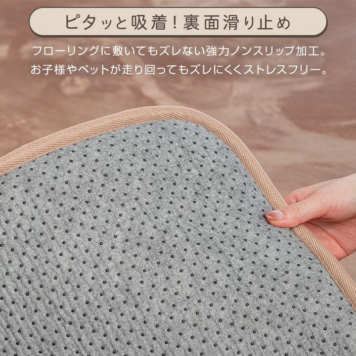 Colorsroom ラグ 厚手 極厚 高反発 ウレタン 1.5畳 長方形 130×190