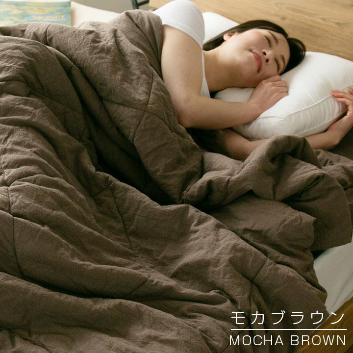 Colorsroom 肌掛け布団 シングル 綿100％ 洗いざらし 洗い晒し 肌布団