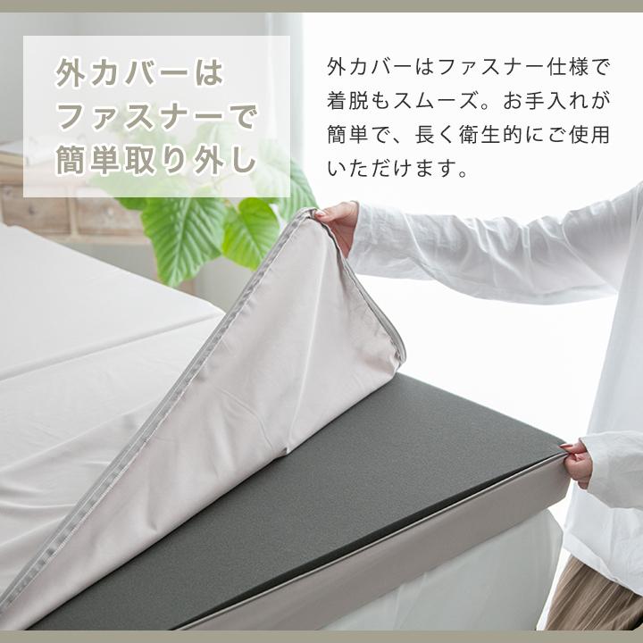 マットレス 高反発 三つ折り セミシングルショート 7cm厚 お昼寝マット ごろ寝マット 3つ折り 折りたたみ 腰痛 コンパクト 立てかけ ベッドマットレス