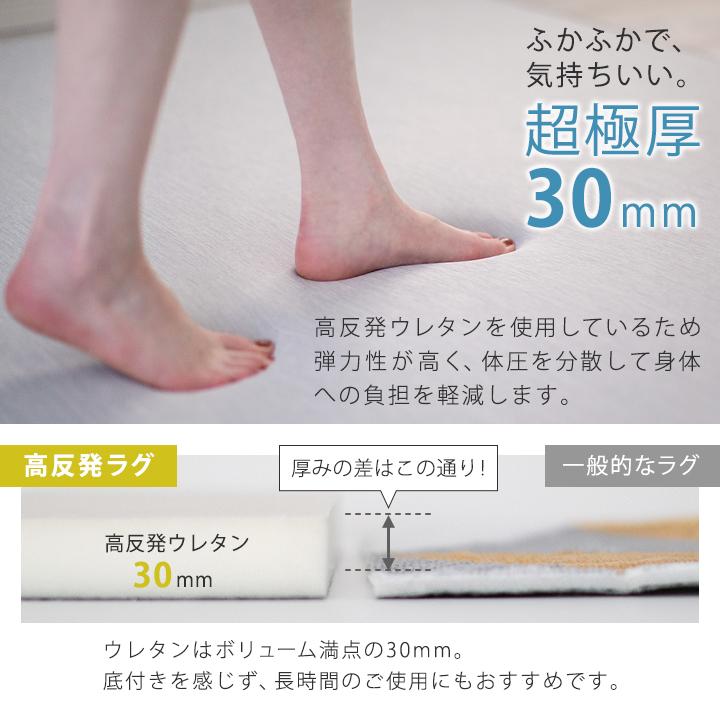 Colorsroom ラグ 極厚 遮音 冷感ラグ 高反発 ひんやり 接触冷感