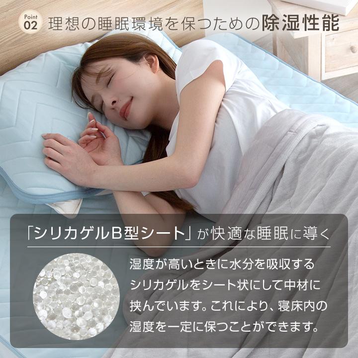 Colorsroom 枕パッド 2枚組 43×63 冷感 ひんやり 置くだけ 除湿 冷感