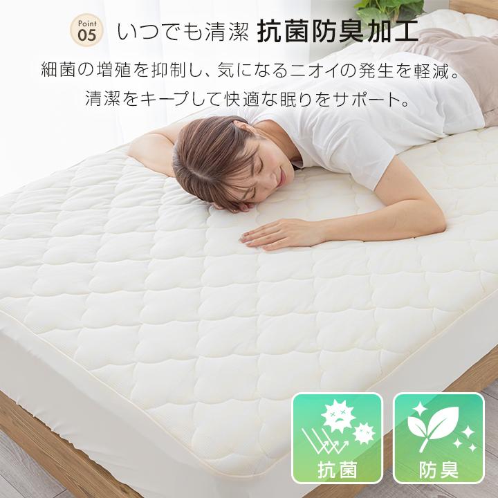 Colorsroom ボックスシーツ ダブル 一体型 ベッドパッド一体型ボックス