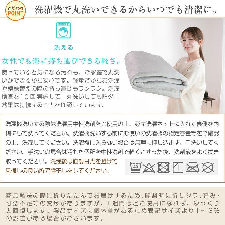 キッチンマット カーペット  洗える おしゃれ オールシーズン 60×240cm 防ダニ ラグマット　滑り止め付 フランネル ホットカーペット 床暖房対応 | Colorsroom | 05