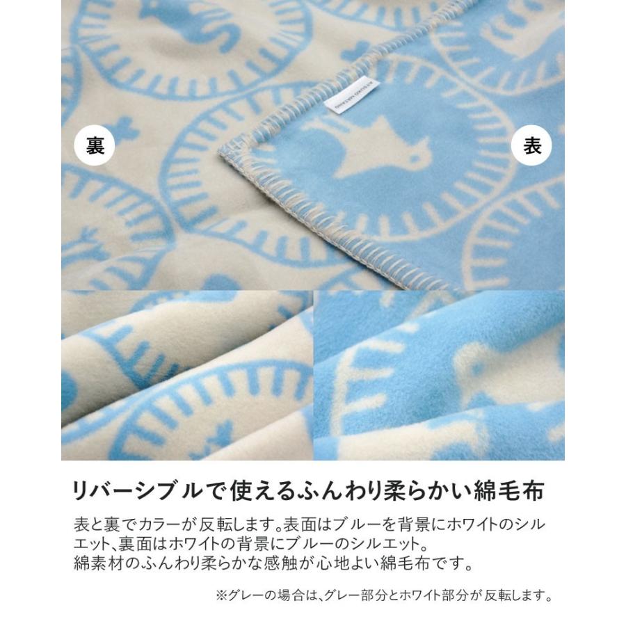 西川（nishikawa） マタノアツコ 綿毛布（毛羽部分） アニマル