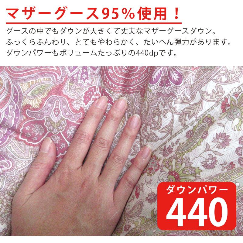 タキリビング】羽毛布団 シングル ポーランドマザーグース95％ DP440
