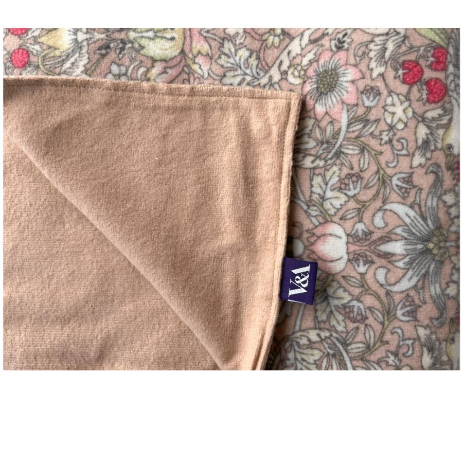 掛け布団カバー シングル 綿 パイル 日本製 温か 冬 おしゃれ ウイリアムモリス いちご泥棒 ロマンス小杉 ベージュ/ブルー/レッド | WILLIAM MORRIS GALLERY | 03