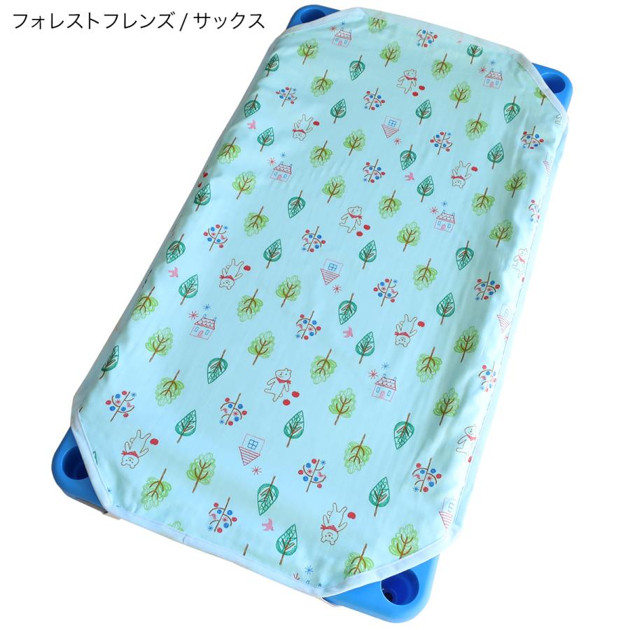 フジキ お昼寝コットカバー （ 保育園 約60×135cm ） 4重ガーゼ 四隅