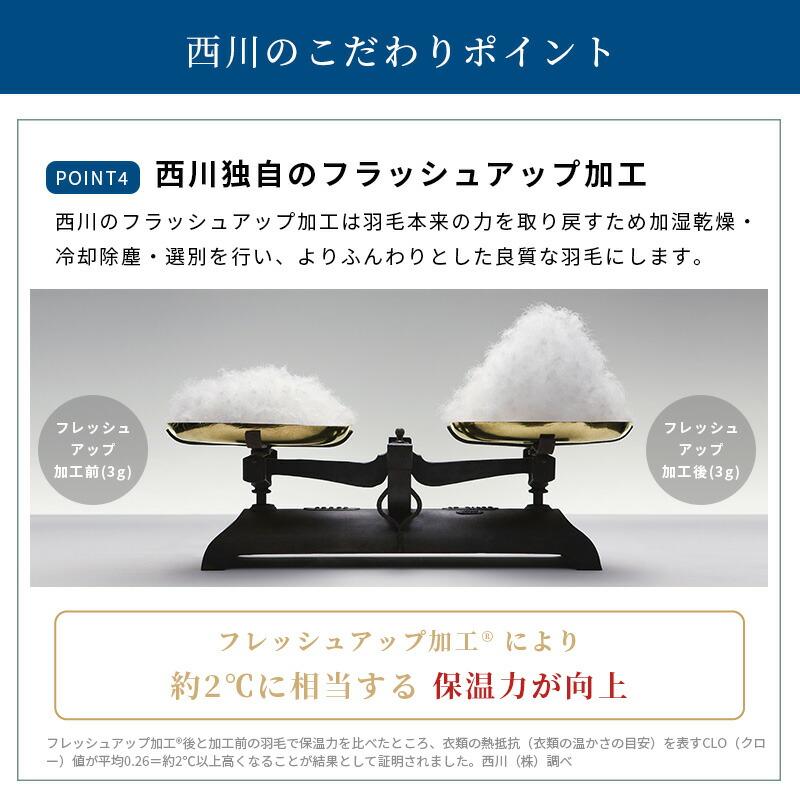 西川（nishikawa） 羽毛布団 マザーグース93％ シングル 羽毛掛布団