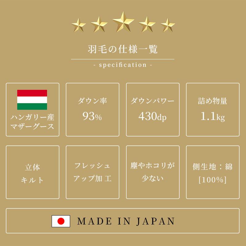 西川（nishikawa） 羽毛布団 マザーグース93％ シングル 羽毛掛布団