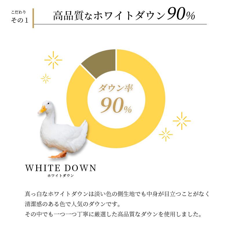 羽毛布団 SSサイズ フランス産ホワイトダウン90% 140×190cm 日本 羽毛布団 SSサイズ フランス産ホワイトダウン90% 140×190cm 日本